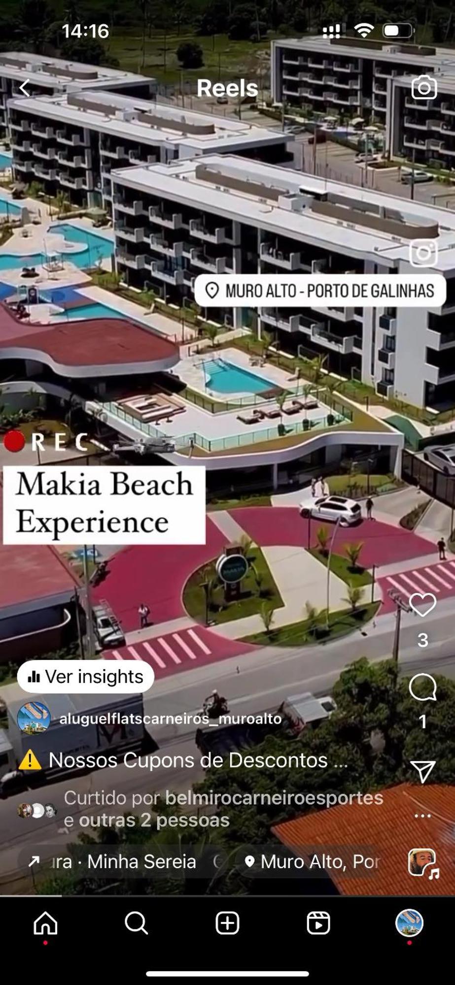Flat Em Muro Alto-Porto De Galinhas-Makia Beach Experience Exterior foto